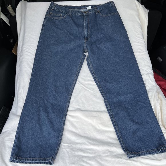 Rural King Real Work Wear men's riveted 5-pocket denim jeans 41x31 measured - Picture 3 of 7